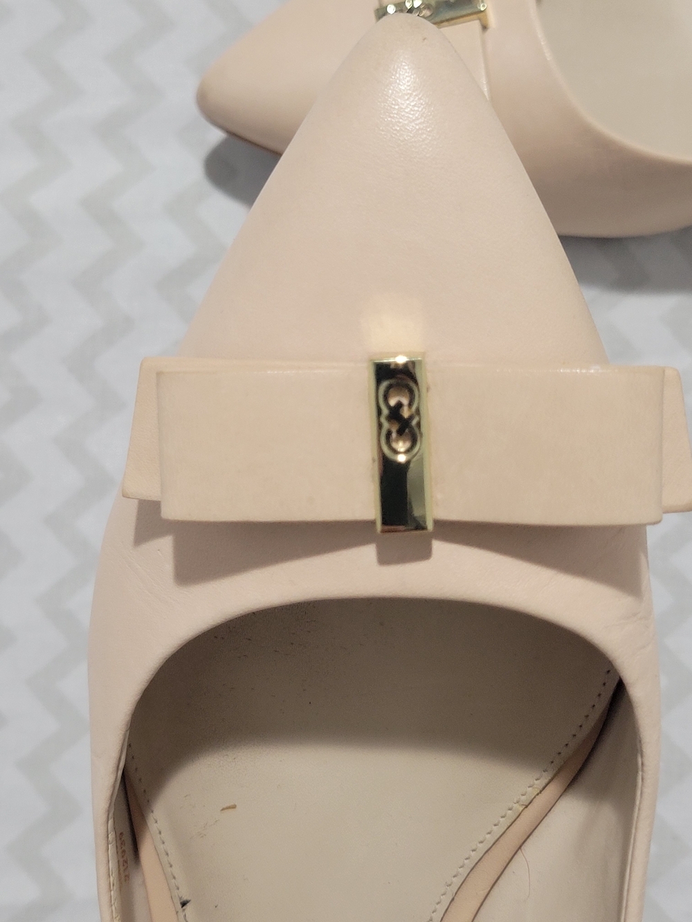 Cole Haan Blush Bow Pointed-Toe Flats Sz 9B - Picture 9 of 16